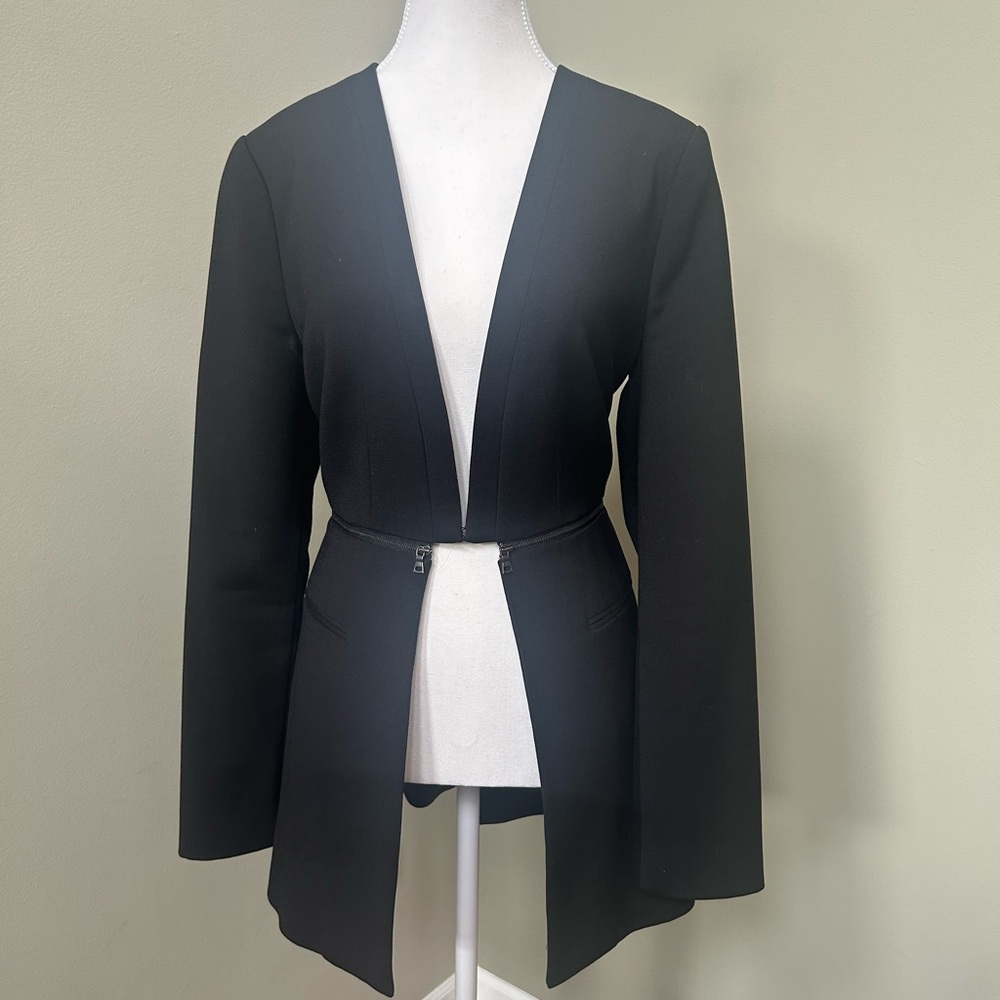 BCBGMaxAzria Black Open-Front Blazer